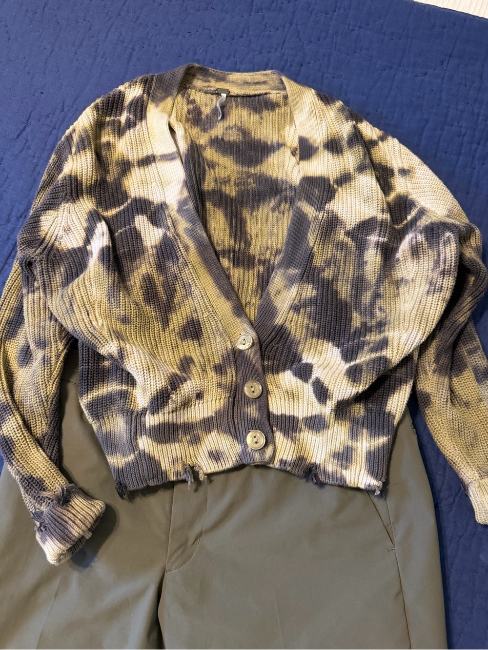 YFB tie-dye chunky sweater